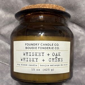 Foundry Candle Co. Whiskey + Oak Soy Candle